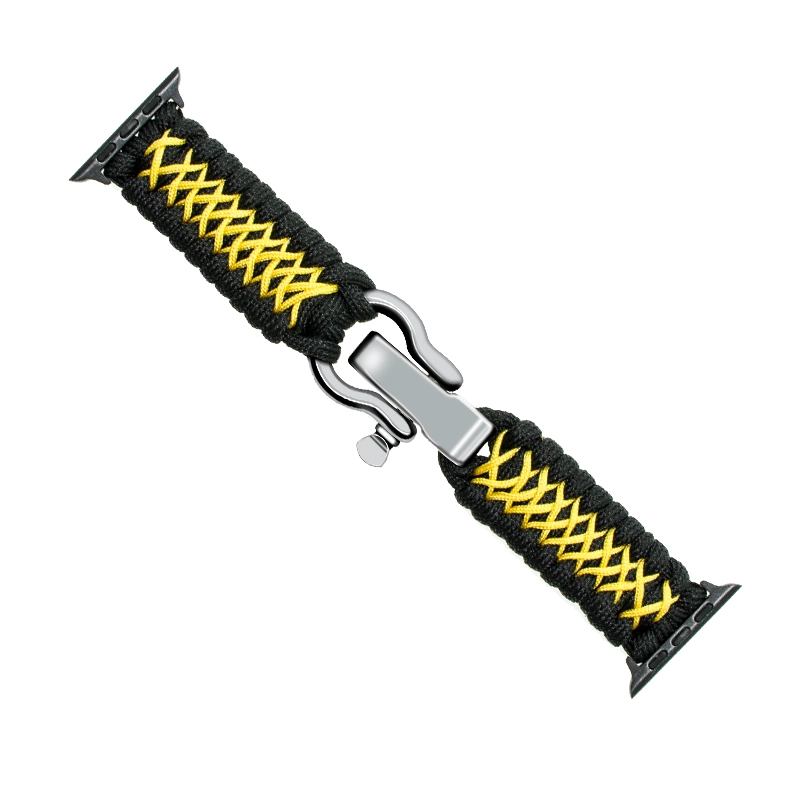 내구성 스틸 버클 CBIW1015 스포츠 짠 나일론 로프 Paracord 시계 밴드
