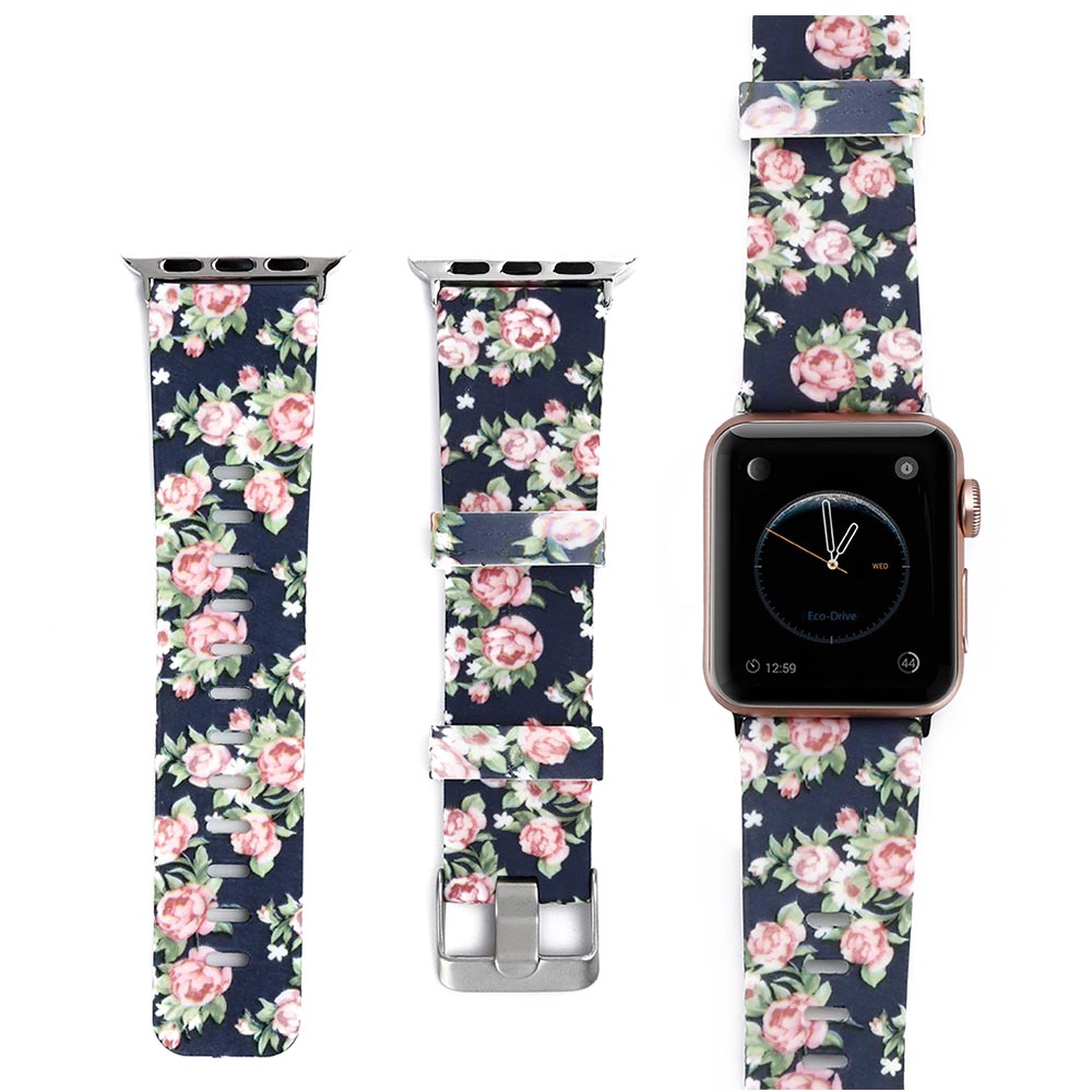 CBIW1021 Cinturino in silicone colorato stampato per Apple Watch