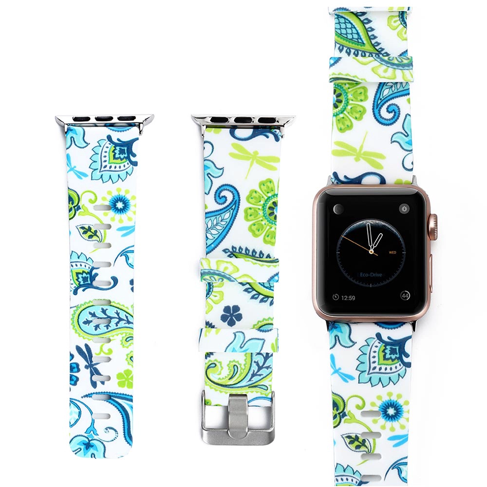 CBIW1021 Cinturino in silicone colorato stampato per Apple Watch