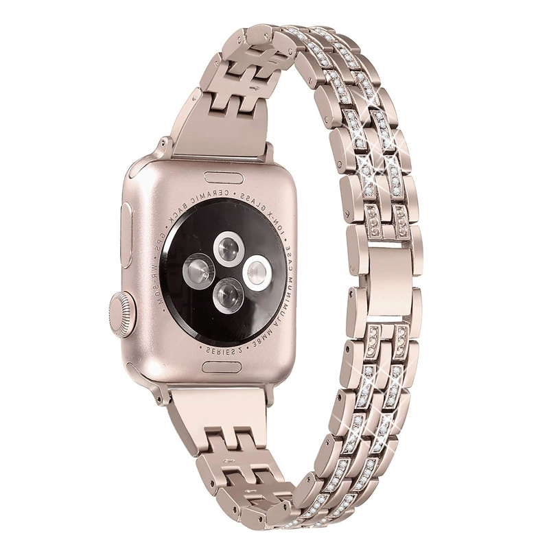 CBIW1031 Trendybay Luxus Schmuck Diamant Stahl Uhrenarmband für iWatch