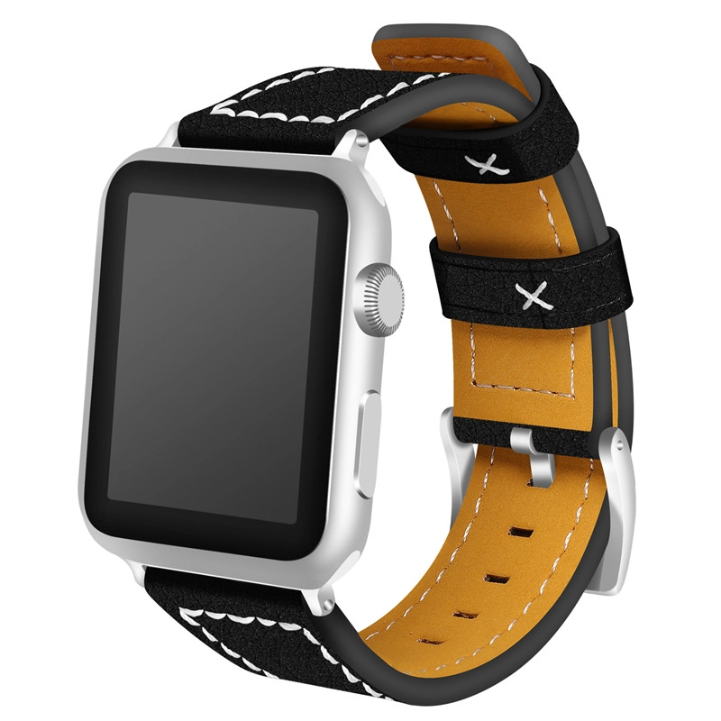 Apple Watch için CBIW104 Özel Hakiki Deri Yedek Kayış