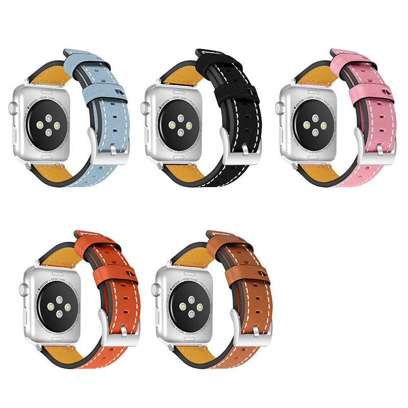 Apple Watch için CBIW104 Özel Hakiki Deri Yedek Kayış