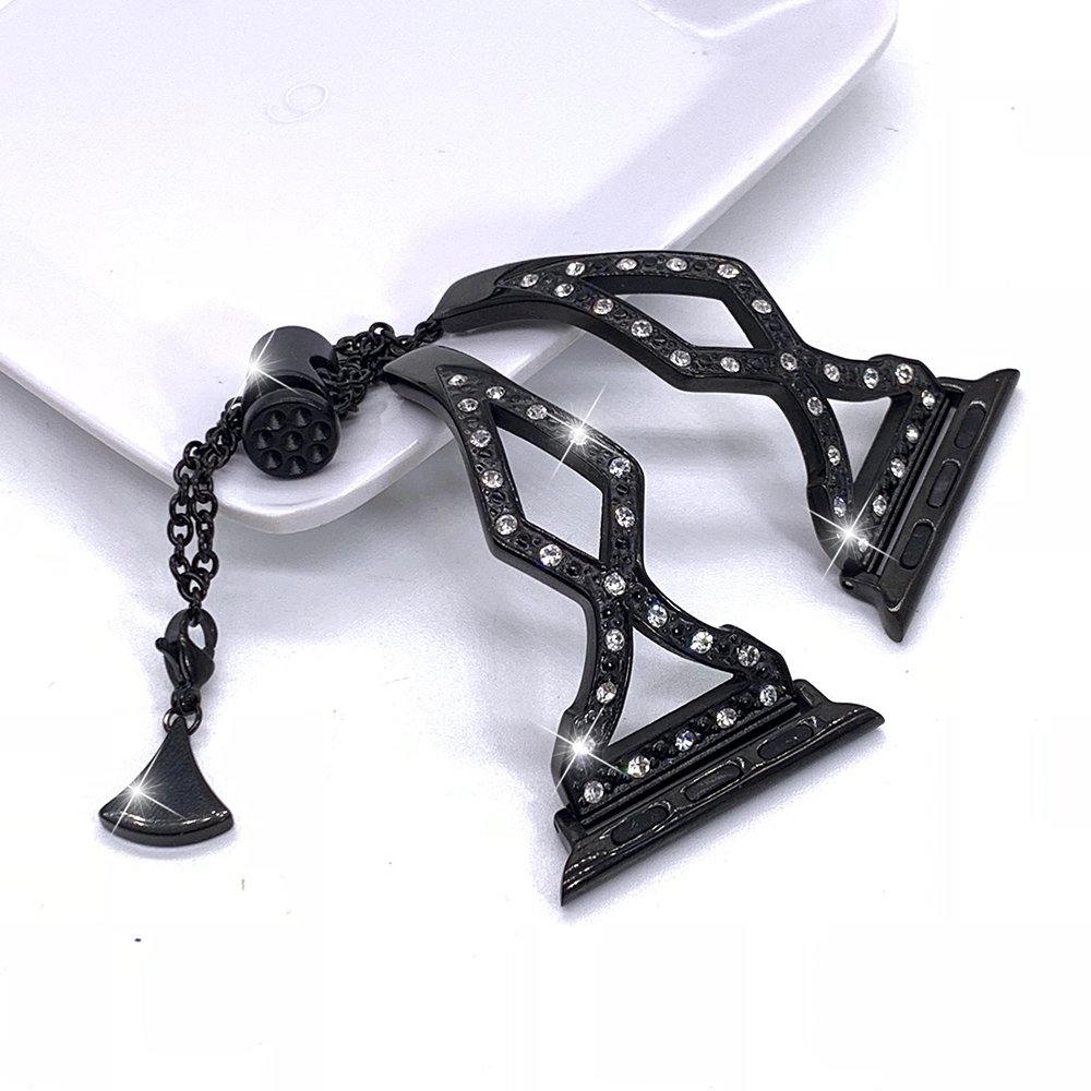CBIW1045 Mujeres Rhinestones Bling Acero inoxidable Joyería Brazalete pulsera