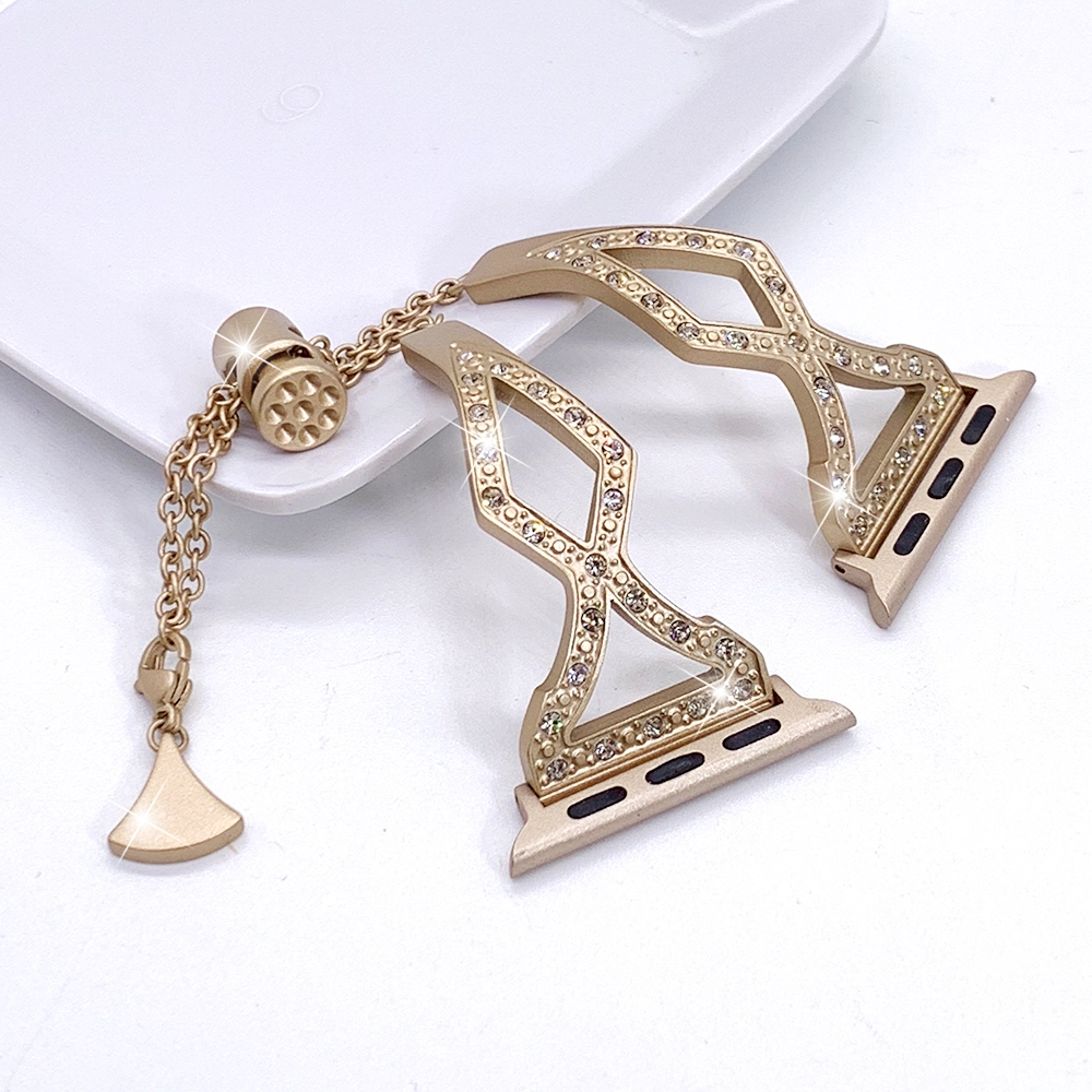 CBIW1045 Mujeres Rhinestones Bling Acero inoxidable Joyería Brazalete pulsera