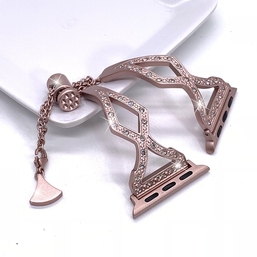 CBIW1045 Mujeres Rhinestones Bling Acero inoxidable Joyería Brazalete pulsera