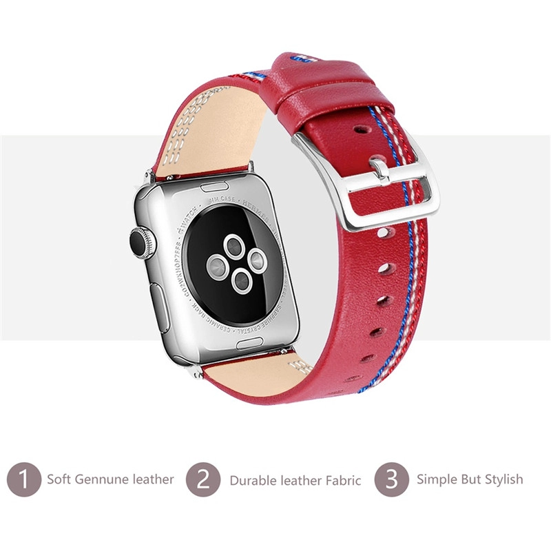 CBIW1051 Nueva correa de reloj de cuero de moda para el reloj de Wpple
