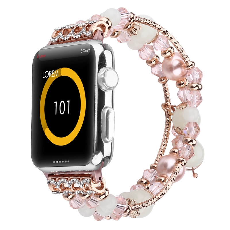 Correa elástica de la pulsera de la joyería moldeada luminosa de moda CBIW1052 para el iWatch
