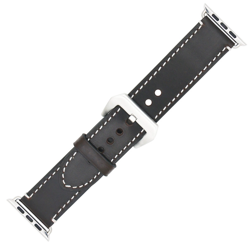 CBIW1056 Crazy Horse Pattern Genuine Leather Watch Band For Apple Watch