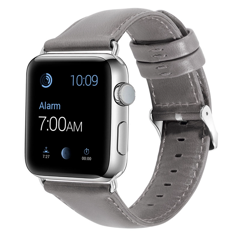CBIW1057 Bracelet en cuir véritable avec motif Crazy Horse pour Apple Watch