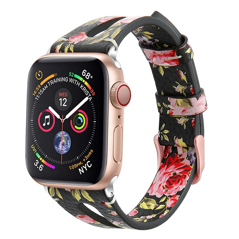 Apple Watch İçin CBIW130 İnce Nefes İnek Derisi Deri Kayış