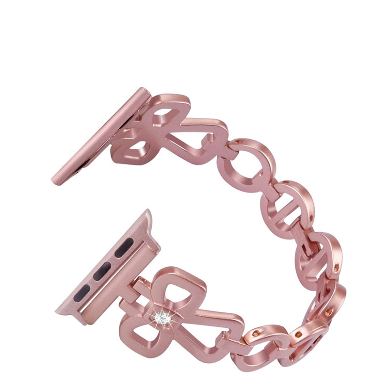 CBIW132 cinturino in acciaio con diamanti per strass in acciaio con diamanti per Apple Watch 1 2 3