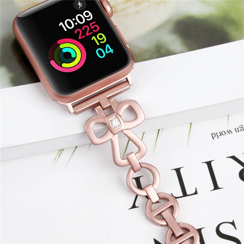 CBIW132 cinturino in acciaio con diamanti per strass in acciaio con diamanti per Apple Watch 1 2 3