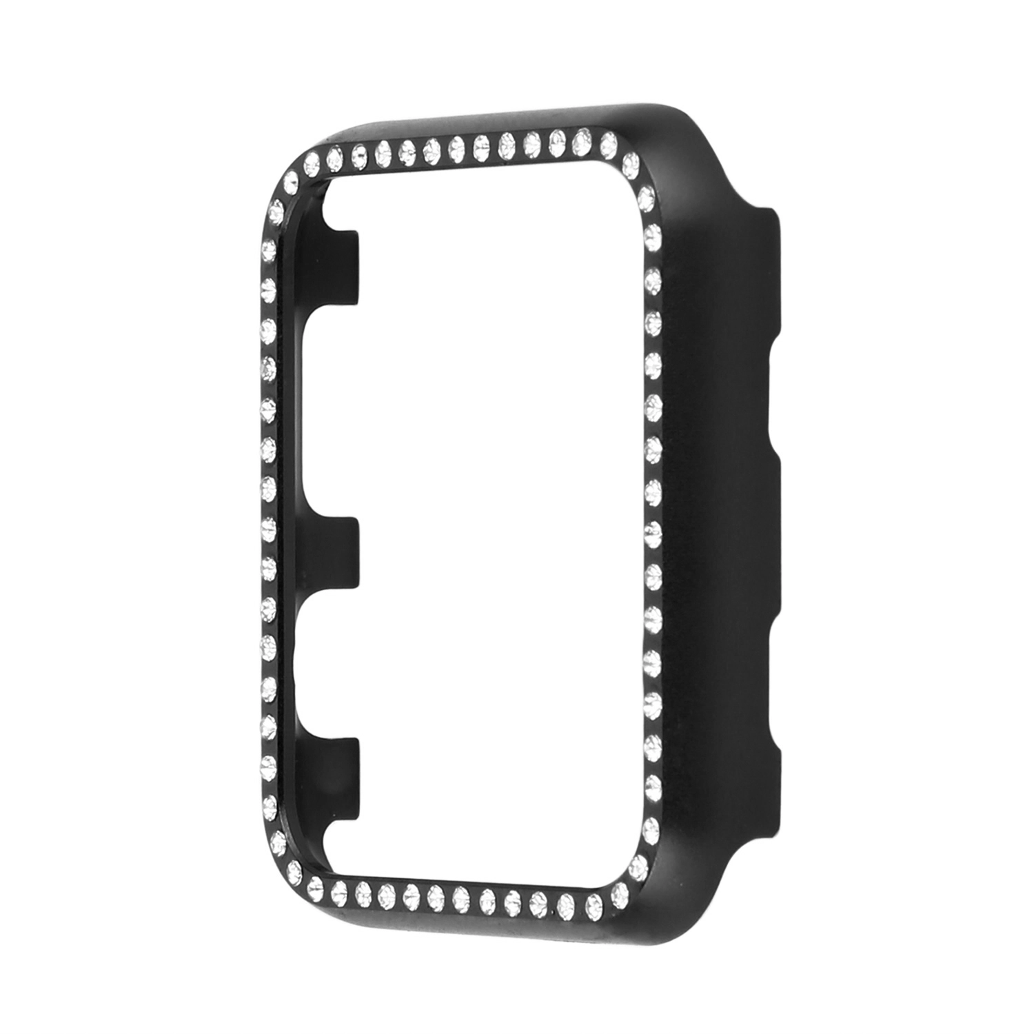CBIW138 Shiny Rhinestone Metal Bumper estuche protector para Apple Watch