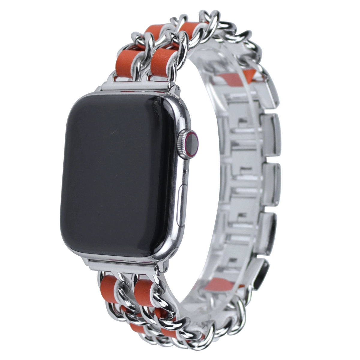 CBIW220 Кожаная петля браслет металлический ремешок для Apple Watch Correas 44 мм 42 мм 40 мм 38 мм