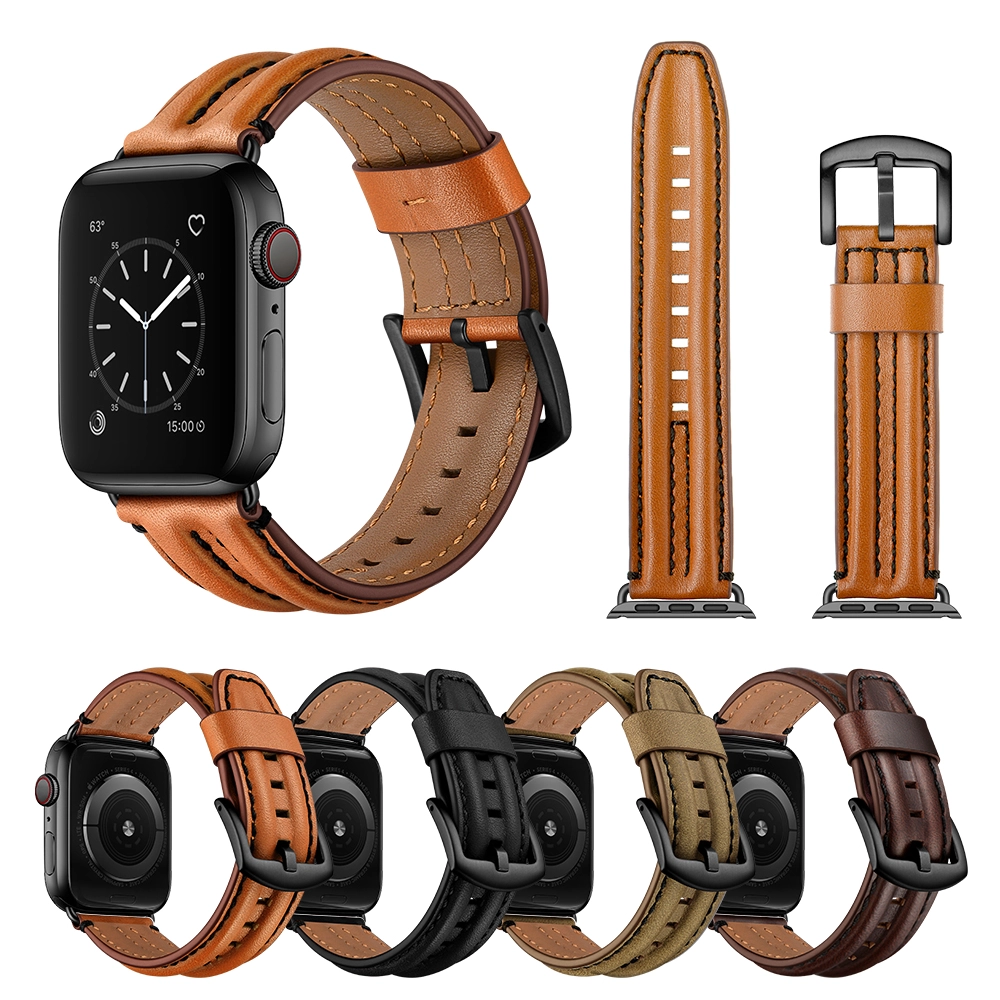 CBIW221 Кожаный ремешок для часов для Apple Watch Ultra 49 мм 8 7 45 мм 41 мм 6 5 44 мм 40 мм 4 3 42 мм 38 мм