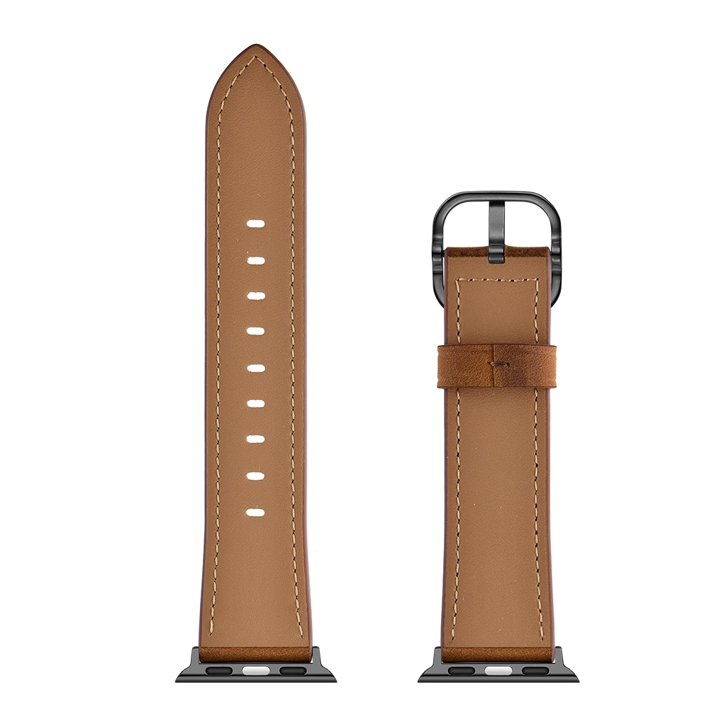 CBIW235 Crazy Horse wzór design skórzane opaski zegarkowe dla Apple Watch Ultra Series 8 7 SE 6 5 4 3