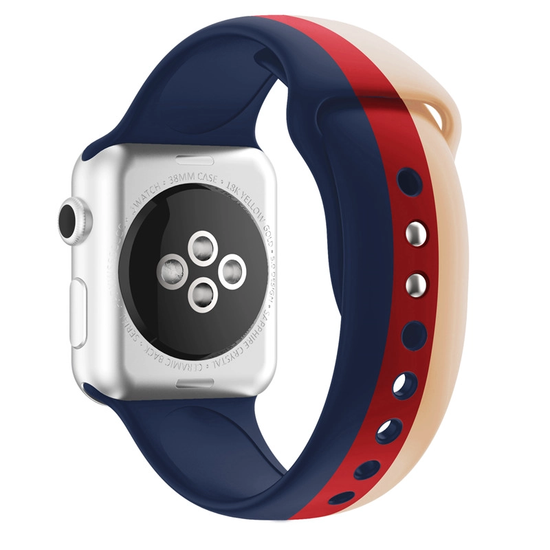 China CBIW24 Printed SIlicone Rubber Replacement Band For Apple Watch fabrikant