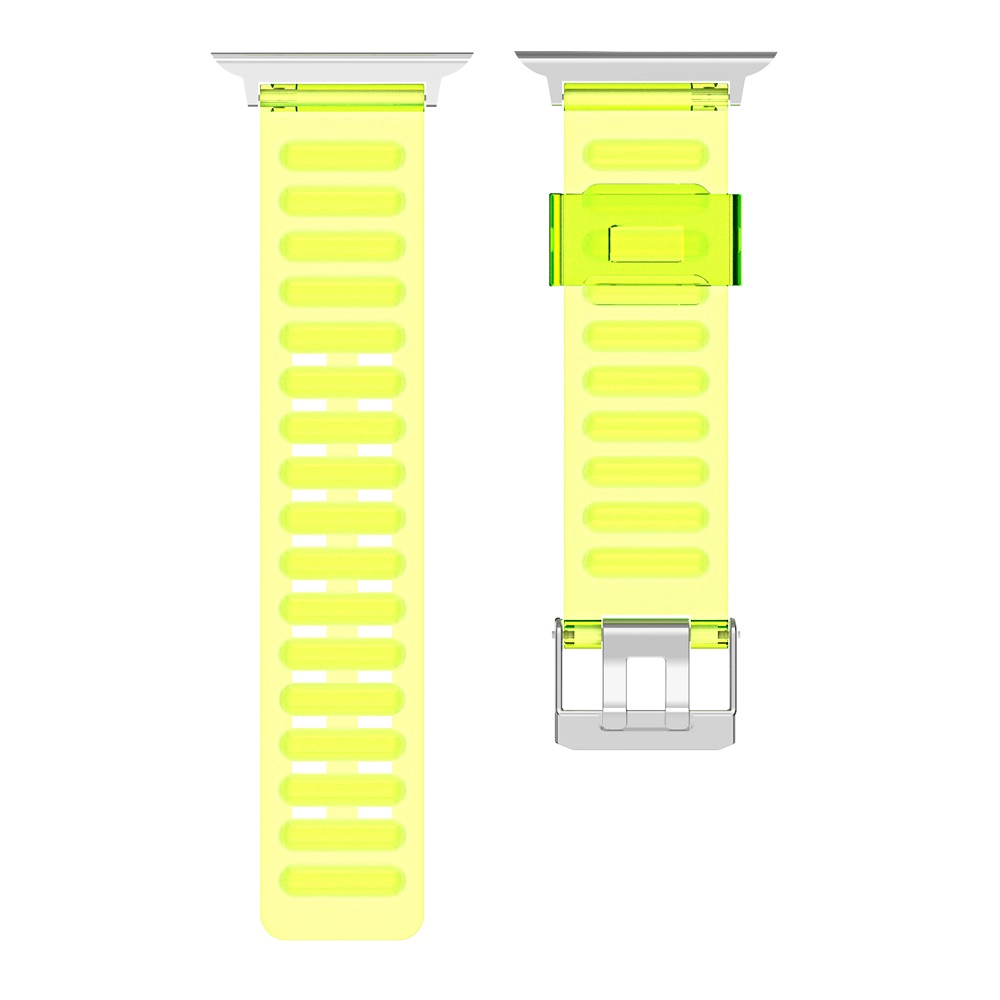 CBIW250 TRANSPARENTE TRANSPARENTE TPU RELOJ DE RELOJ DE RELOJ DE PULSERA PARA LA SERIE DE MIRADA DE Apple 6 5 4 3 SE 38mm 42mm 40mm 44mm