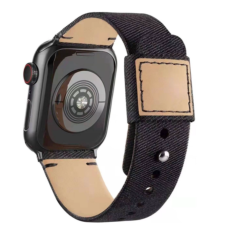 CBIW257 Tela de venta caliente de la tela de la lona Correa de reloj para iWatch 38mm 40mm 42mm 44mm