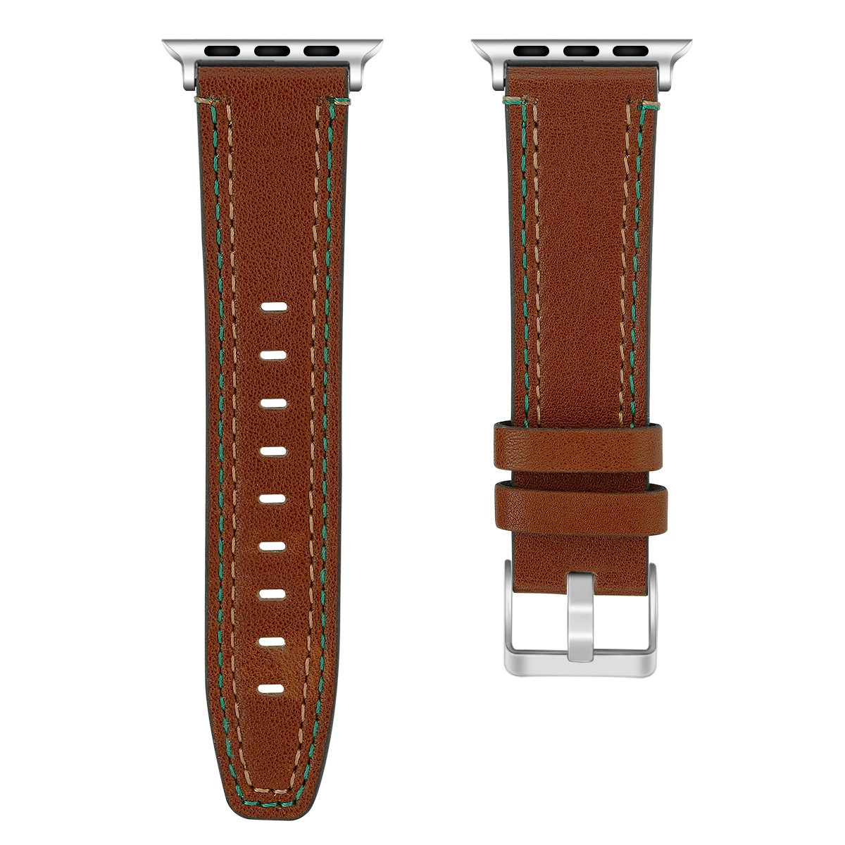 CBIW261 Womens Mes Genuine Leather Strap For Apple Watch Series SE 6 5 4 3 44mm 40mm 42mm 38mm