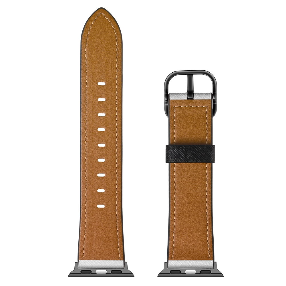 CBIW264 Impresión de diseñador Banda de reloj de cuero genuina para Apple Watch 49 mm 45 mm 41 mm 44 mm 40 mm 42 mm 38 mm
