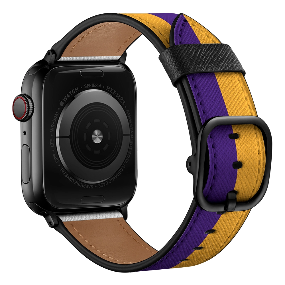 CBIW264 Impresión de diseñador Banda de reloj de cuero genuina para Apple Watch 49 mm 45 mm 41 mm 44 mm 40 mm 42 mm 38 mm