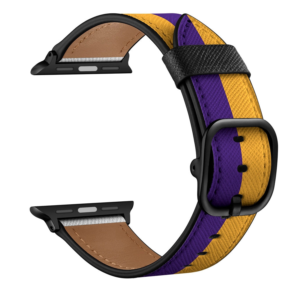 CBIW264 Diseñador de lujo Impresión de cuero genuino Correa de reloj para la correa de la banda de reloj de Apple 42mm 38mm 40mm 44mm