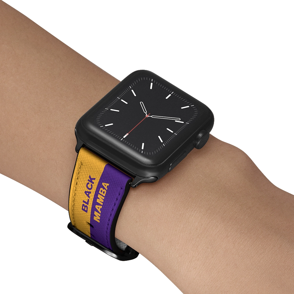 CBIW264 Diseñador de lujo Impresión de cuero genuino Correa de reloj para la correa de la banda de reloj de Apple 42mm 38mm 40mm 44mm