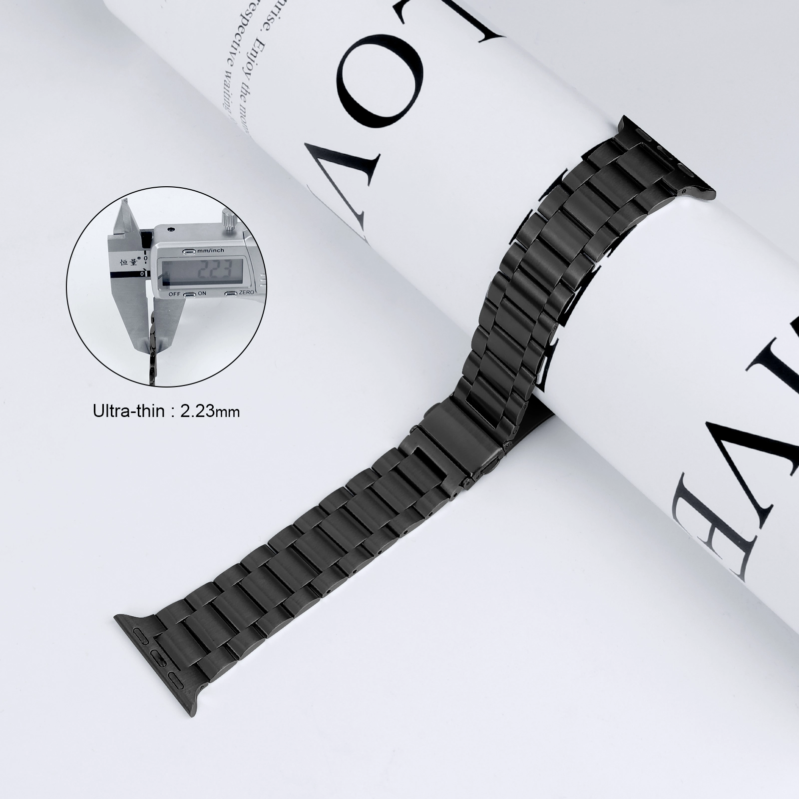 CBIW269 Metalowe Łańcuchowe Linki Bransoletka Zegarek Ze Stali Nierdzewnej Pasek do zespołów Apple Watch Bands 38mm 40mm 44mm 44mm Opaska na IWATCH SE 6 5 4 3