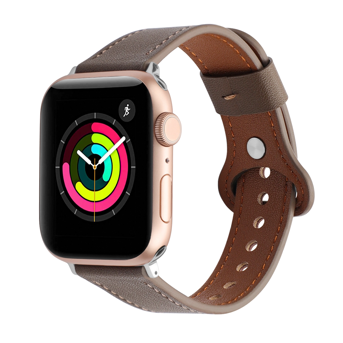 CBIW273 Genuine Leather Watchband For Apple Watch Leather Band Strap 42mm 38mm 40mm 44mm