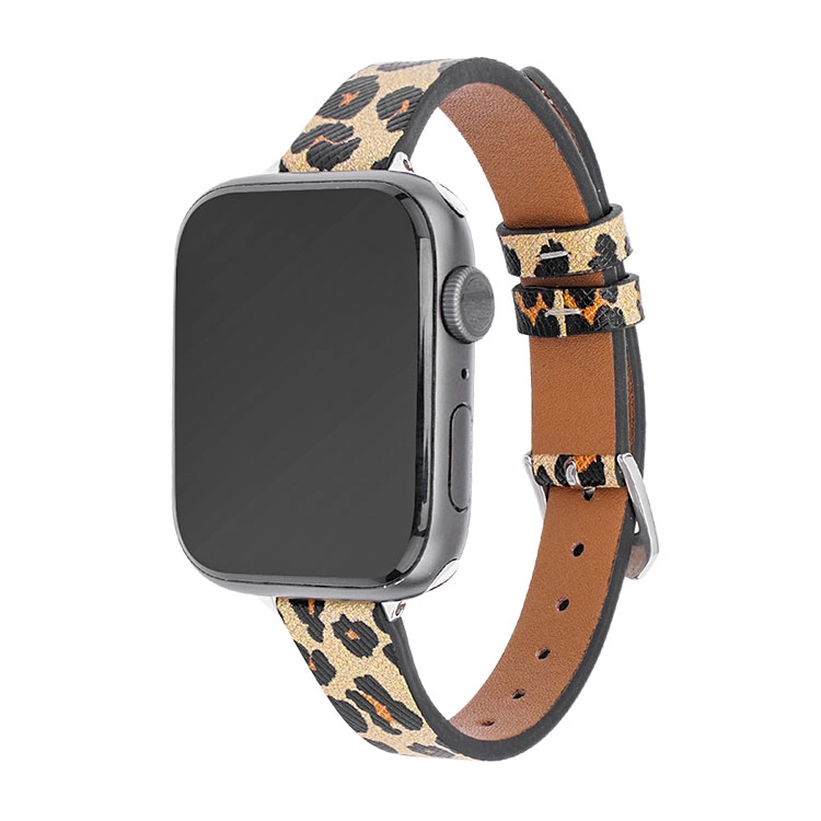 Apple Watch Series 6 5 4 3 2 1 SE用CBIW274本物の牛革革のリストバンドベルトストラップ