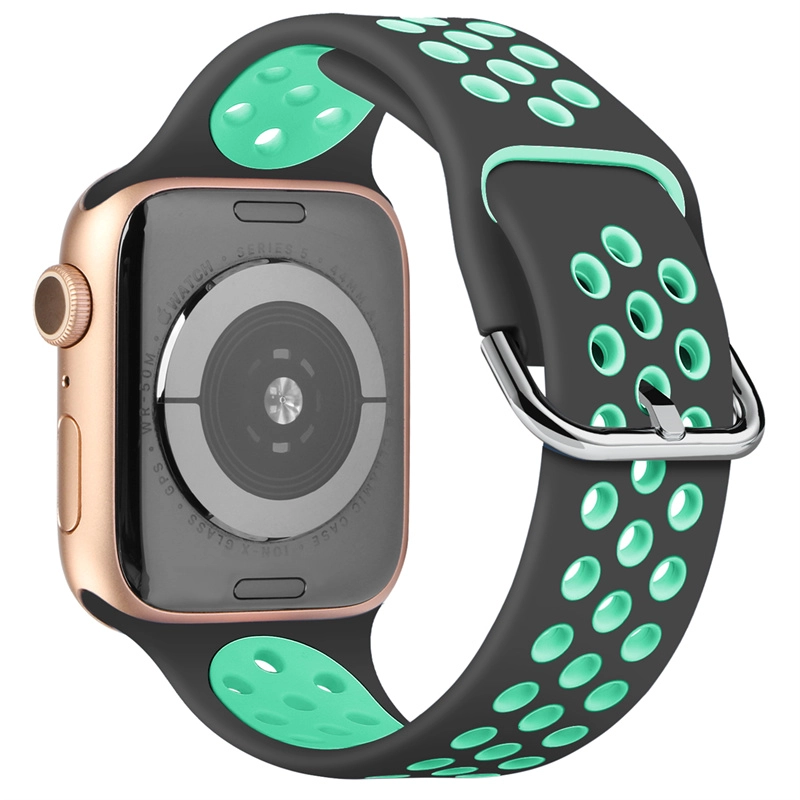 CBIW290 Dual Color Sport Silikon Silikon Pasek dla Apple Watch Ultra 49mm Series 8/7/6/5/4/3