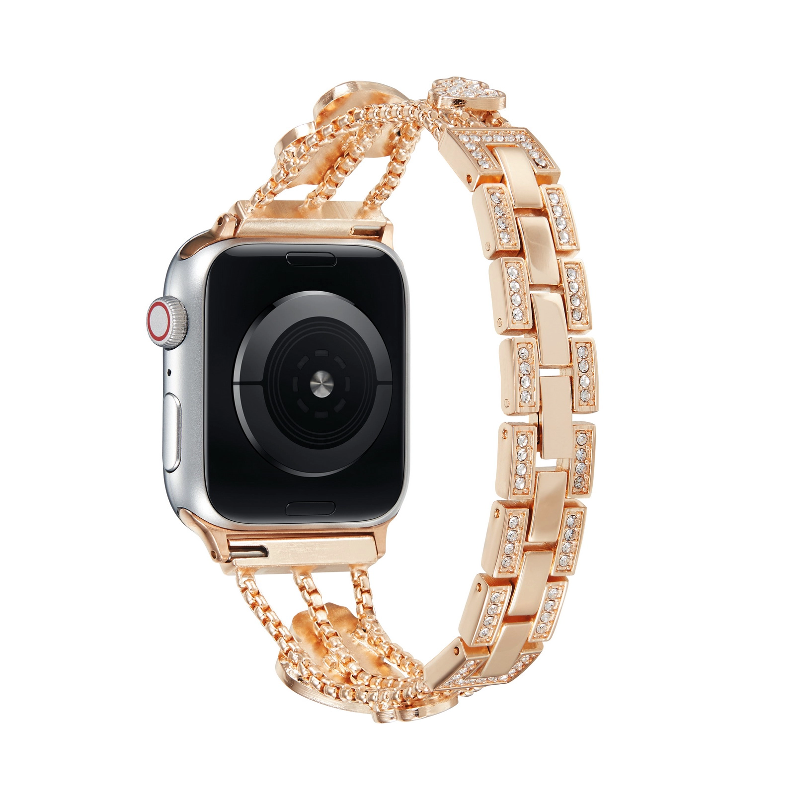 CBIW298 Роскошные бриллианты Rhinestone Brintband Band Metal Brap для Apple Watch