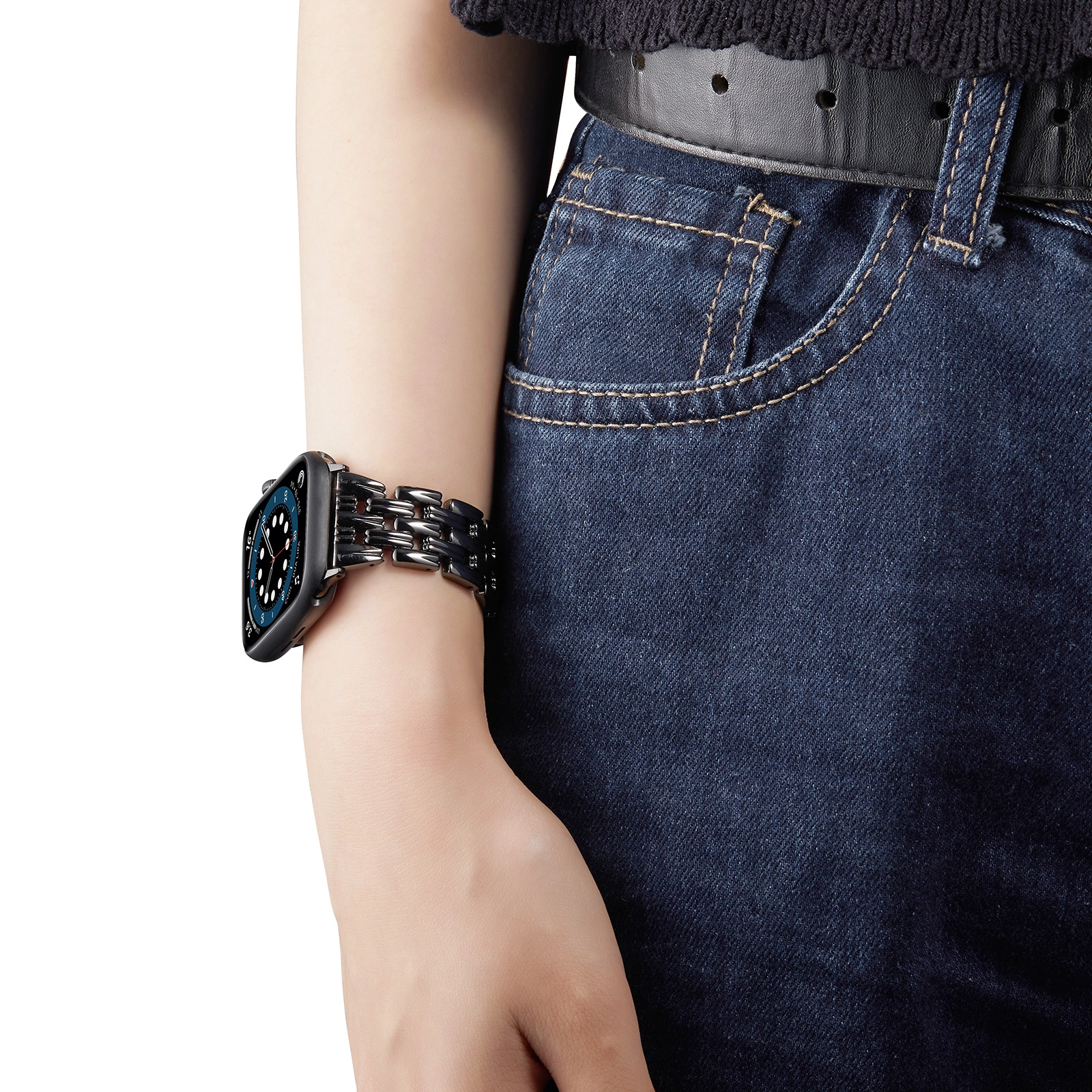 CBIW401 Premium Metal Watch Bdand для серии iWatch 6 5 4 3 2 1 Correa Ride