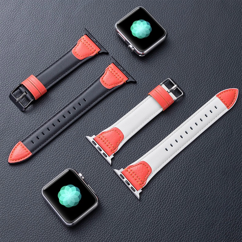 CBIW405 Натуральная кожаная замена монтажного ремня для Apple Watch SE серии 6 5 4 3 2 1