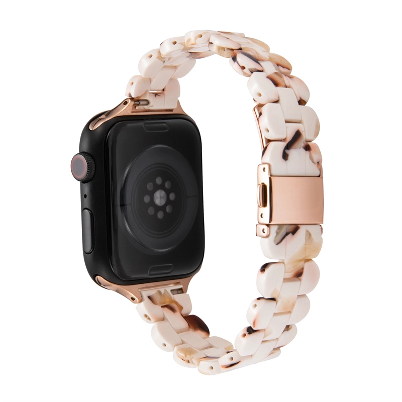 CBIW406 Ince Moda Reçine Watchband Apple Watch Series için 6 SE 5 4 3 2 1