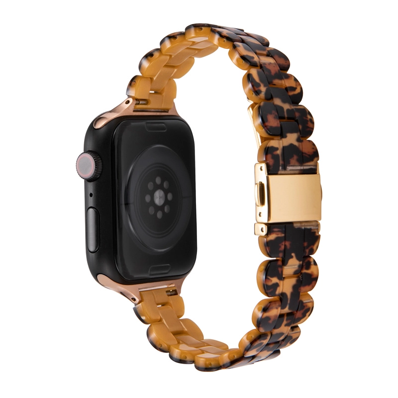 CBIW406 Ince Moda Reçine Watchband Apple Watch Series için 6 SE 5 4 3 2 1