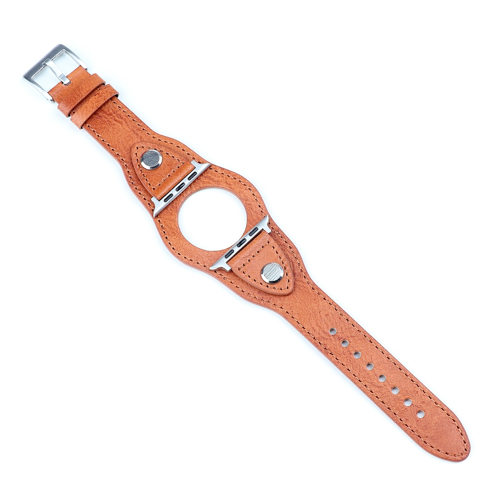 CBIW415 Designer New Luxury Genuine Leather Watch Belt For Apple Watch Strap 38mm 40mm 42mm 44mm