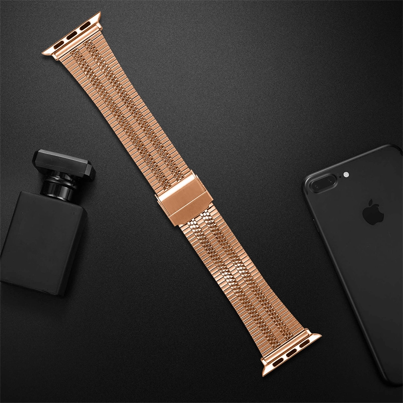 CBIW417 Reloj de reloj de muñeca de reemplazo de alta calidad Reloj de reloj de acero inoxidable para reloj de Apple Watch