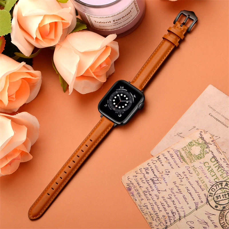 CBIW419 High End echte lederen horlogeband voor IWatch Ultra 49mm 8 7 45mm 41 mm 6 5 44 mm 40mm 4 3 42 mm 38 mm 38 mm