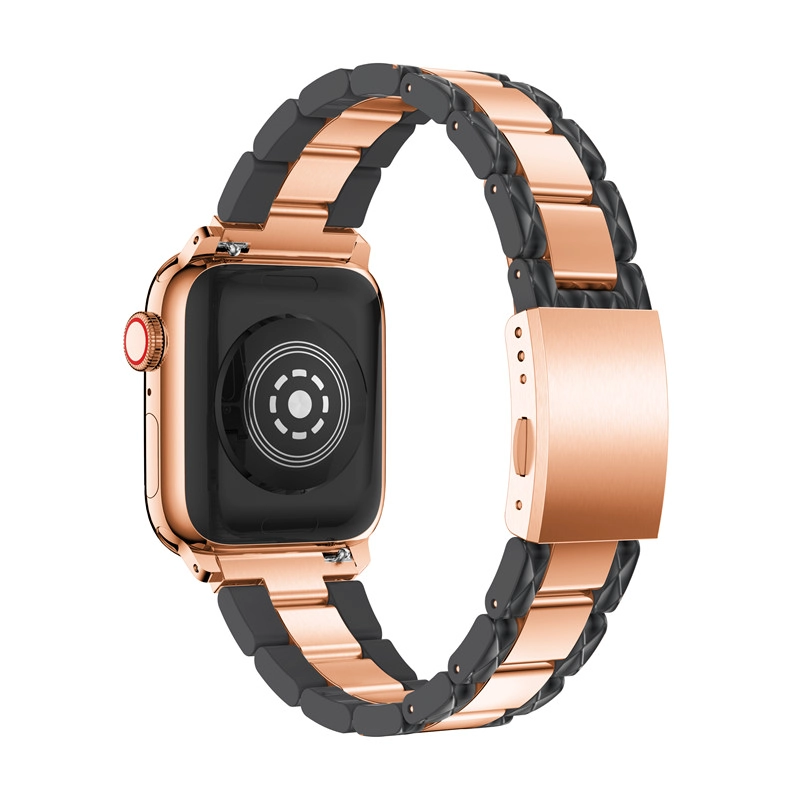 Cinturino per orologio in acciaio inossidabile di acetato di lusso CBIW42 per Apple Watch
