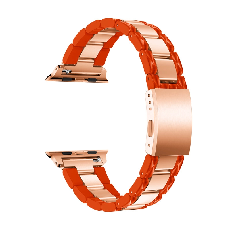 Cinturino per orologio in acciaio inossidabile di acetato di lusso CBIW42 per Apple Watch