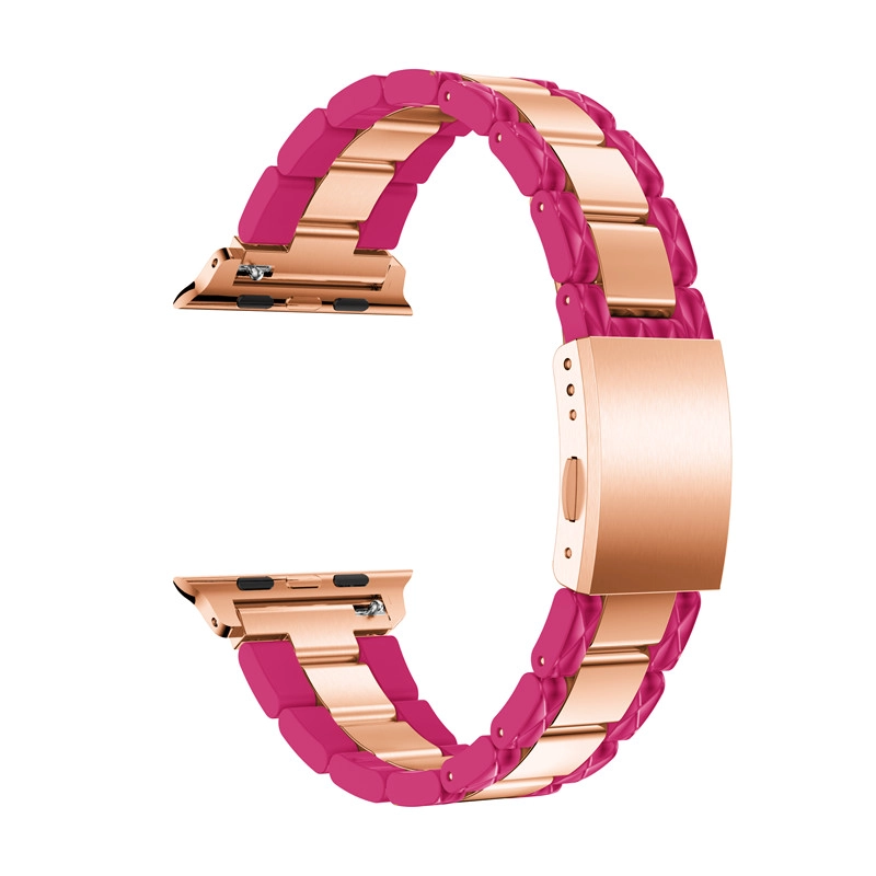 Cinturino per orologio in acciaio inossidabile di acetato di lusso CBIW42 per Apple Watch