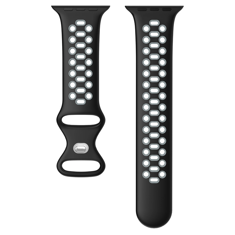 Apple Watch Ultra 49mm Serisi 8/7/5/4/3 için CBIW421 Çift Renkli Silikon Akıllı İzleme Bandı