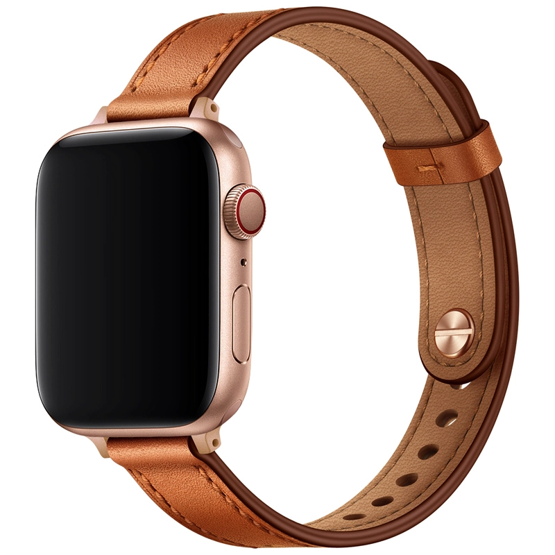 CBIW439 BANDA AJUSTABLE BANDA DE CIERTAS GENUINAS CORTEMAS DE REEMPLAZO PARA EL RELOJ DE Apple SE 7 6 5 4 3 2 1