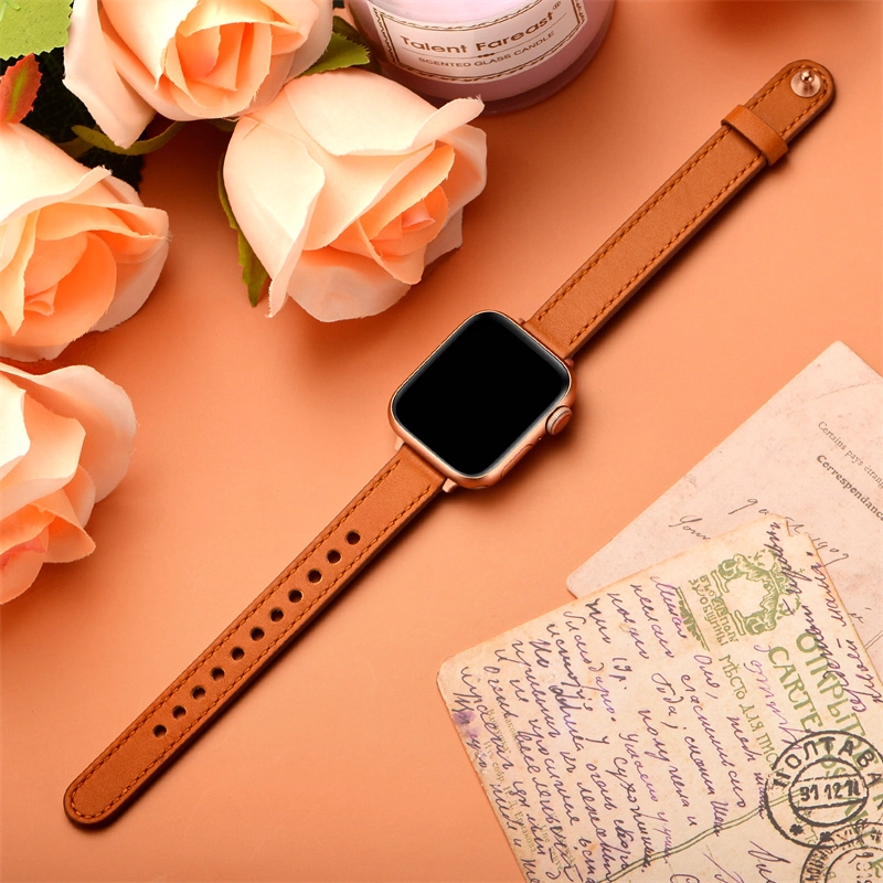 CBIW439 BANDA AJUSTABLE BANDA DE CIERTAS GENUINAS CORTEMAS DE REEMPLAZO PARA EL RELOJ DE Apple SE 7 6 5 4 3 2 1