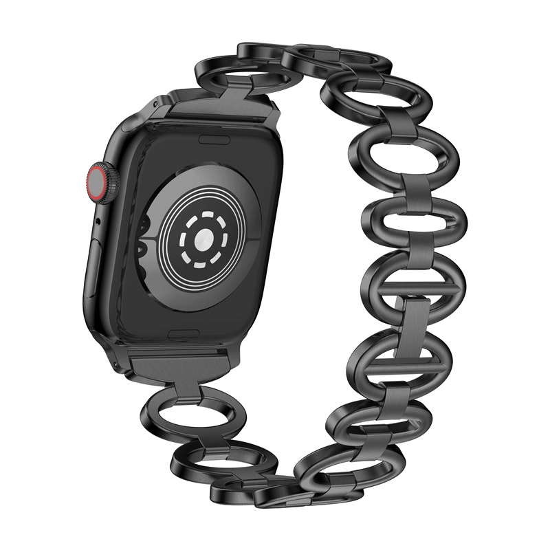 CBIW44 Oval en forma de banda de reloj de acero inoxidable para Apple Watch