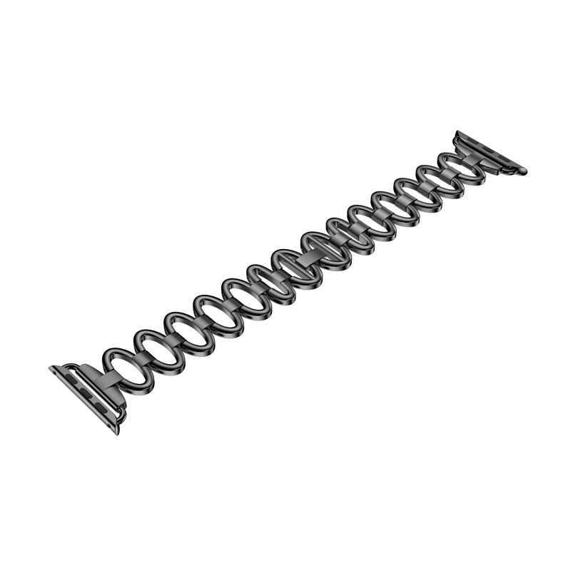 CBIW44 Oval en forma de banda de reloj de acero inoxidable para Apple Watch