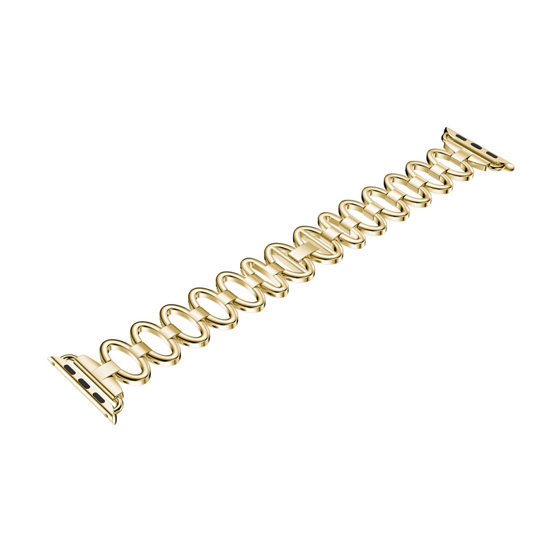 CBIW44 Oval en forma de banda de reloj de acero inoxidable para Apple Watch