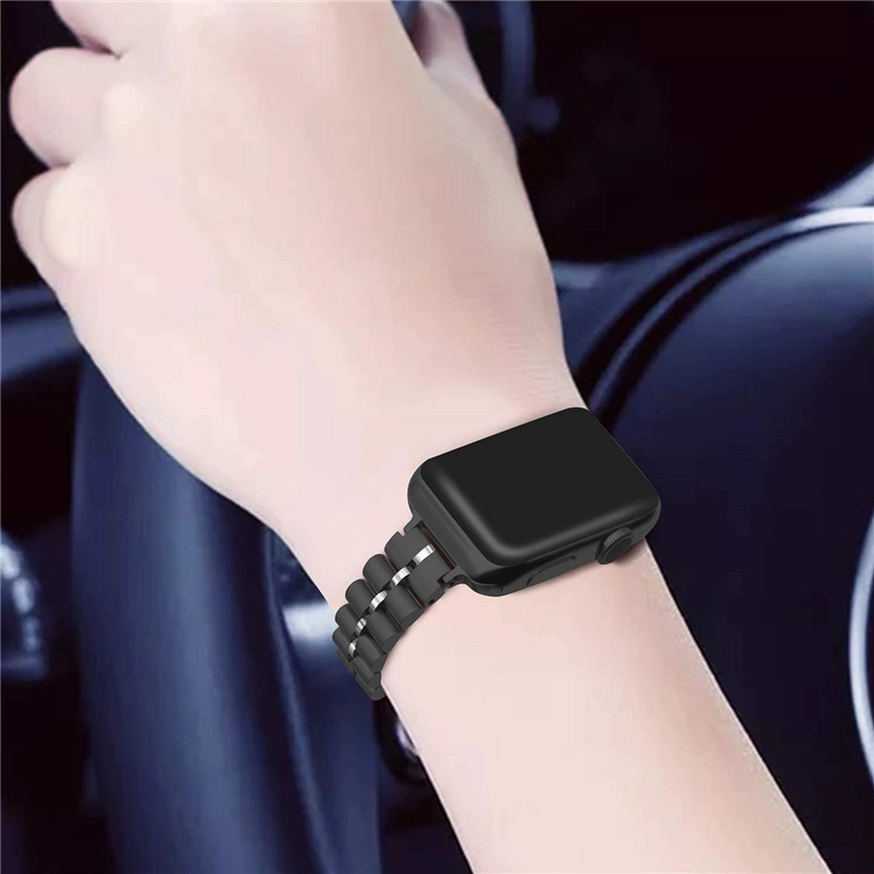 CBIW446 Chain Bracelet Stainless Steel Metal Watch Band Strap For iWatch